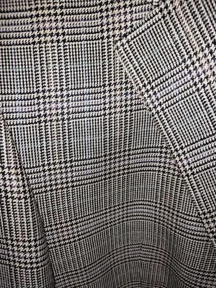 Chaps 100%‎ Silk Tan and Black Plaid Blazer Size 46R